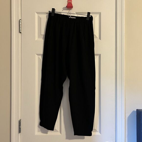 Babaton Pants Black Dexter Pull On Crop Trousers Joggers Size Small Aritzia - Picture 2 of 12